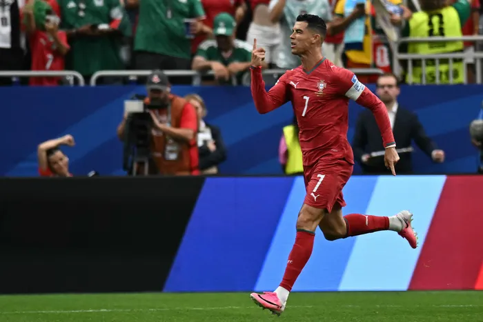 Cristiano Ronaldo, de Portugal, el 23 de junio, en Huston. · Foto: AFP
