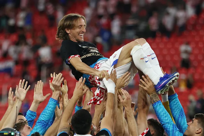 Luka Modrić, de Croacia, el 23 de junio, tras ganarle a Panamá. · Foto: Cole Burston, AFP