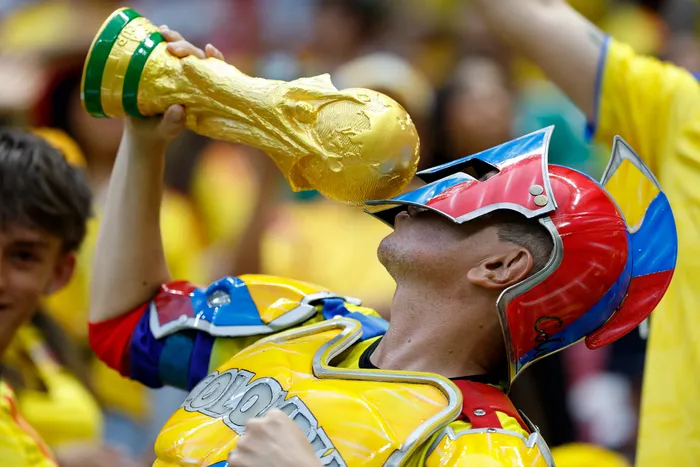 Hinchas de Colombia, el 23 de junio, en Guadalajara. · Foto: Ulises Ruiz, AFP