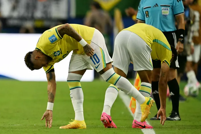 Neymar Júnior, de Brasil, el 24 de junio, en el Hard Rock Stadium de Miami. · Foto: Chandan Khanna, AFP