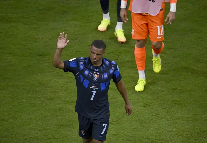 Nicolás de la Cruz, de Uruguay, el 26 de junio, en Huston. · Foto: Alfredo Estrella, AFP
