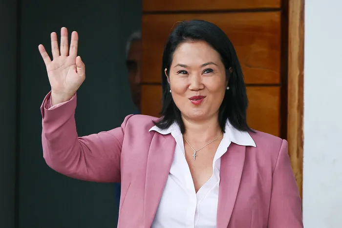 Keiko Fujimori, el 24 de junio, en Lima. Foto: Connie France / AFP