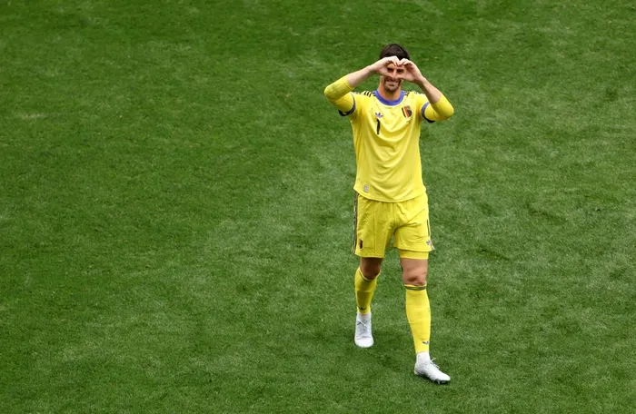 Thibaut Courtois, de Bélgica, tras la victoria a Senegal, el 1 de julio, en Washington. · Foto: Emilee Chinn/Getty Images/AFP