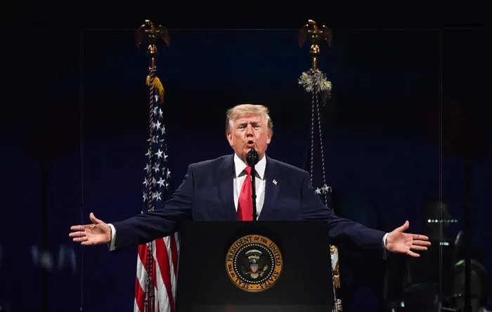 Donald Trump, el 4 de julio, durante las celebraciones por el 250° aniversario de la independencia, en Washington. · Foto: Alex Wroblewski, AFP