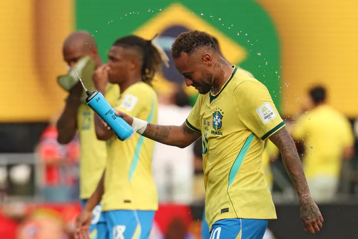 Neymar Júnior, de Brasil, el 5 de julio, tras ser eliminado por Noruega en los octavos de final en el MetLife Stadium de Nueva York/Nueva Jersey. · Foto: Odd Andersen, AFP
