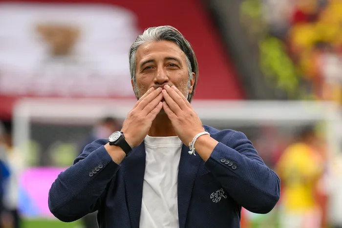 Murat Yakin, el 7 de julio, en Vancouver. · Foto: David Ramos, pool, AFP