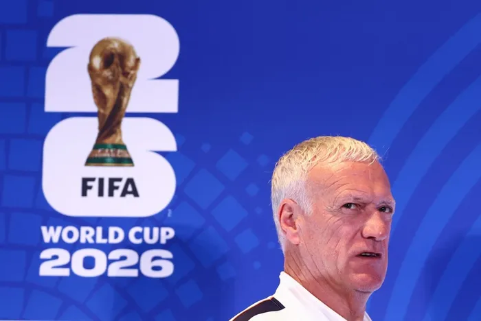 Didier Deschamps, durante conferencia de prensa en el Gillette Stadium de Foxborough, Massachusetts, el 8 de julio de 2026 · Foto: Franck Fife,  AFP