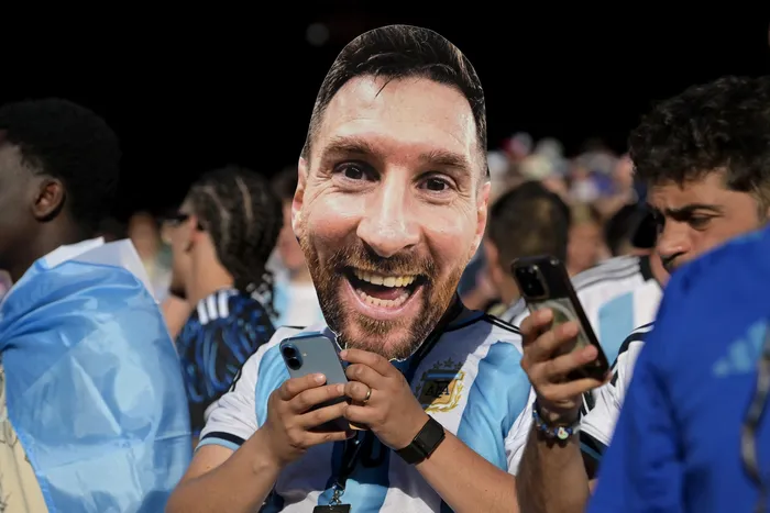 Durante el partido entre Inglaterra y Argentina, el 12 de julio, en Miami · Foto: AFP