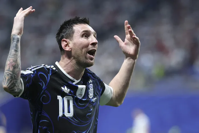 Lionel Messi, tras el partido semifinal ante Inglaterra, en Atlanta. · Foto: Thomas Coex, AFP