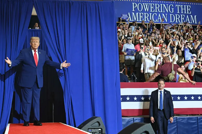 Donald Trump, el 22 de julio, en Georgia. Foto: Saul Loeb, AFP