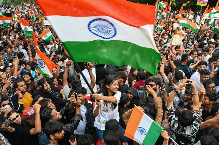 Simpatizantes del CJP, el 26 de julio, en Bombay. · Foto: Punit Paranjpe,  AFP
