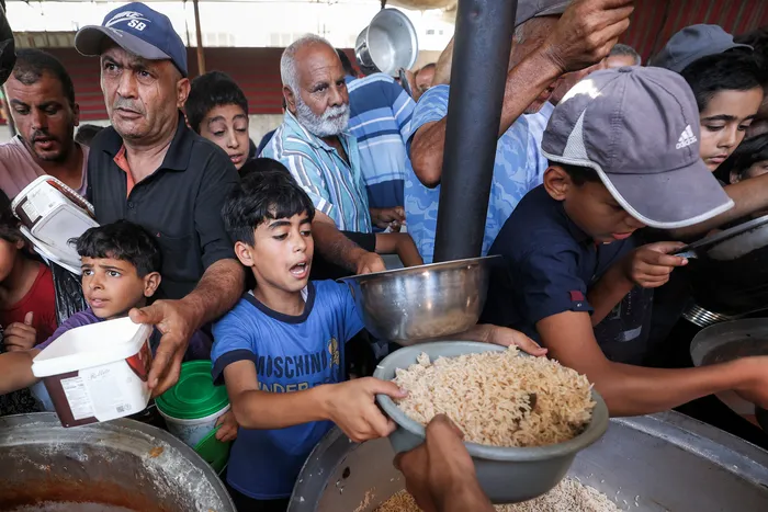 Campamento de refugiados palestinos de Maghazi, en el centro de la Franja de Gaza, el 26 de julio de 2026. · Foto: Eyad Baba, AFP