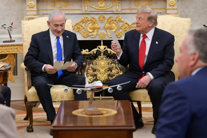 Benjamin Netanyahu y Donald Trump, el 28 de julio, en Washington. Foto: Gobierno de Israel, AFP