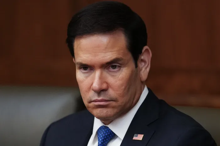 Marco Rubio, secretario de Estado estadounidense. en Camp David, Maryland, el 31 de julio de 2026. · Foto: Aaron Schwartz / AFP