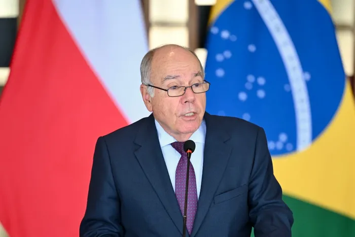 Mauro Vieira, el 4 de agosto, en el Palacio de Itamaraty, en Brasilia. · Foto: Evaristo Sa, AFP