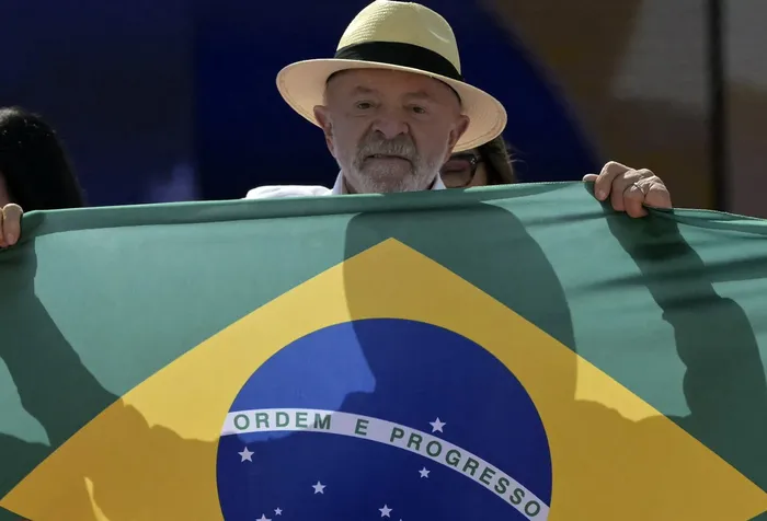 Luiz Inácio Lula da Silva, durante un mitin de campaña en Sao Bernardo do Campo. · Foto: Nelson Almeida, AFP