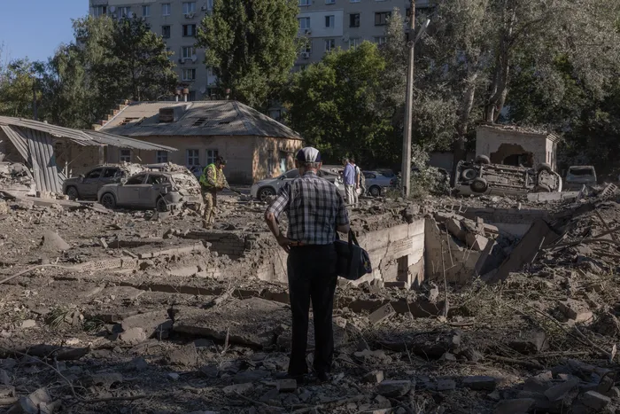 Kiev, el 20 de agosto, tras un ataque ruso. · Foto: Roman Pilipey, AFP