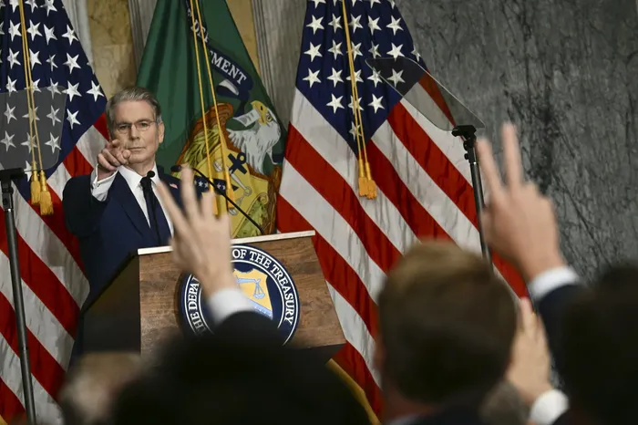 El Secretario del Tesoro de Estados Unidos, Scott Bessent. · Foto: Kent Nishimura, AFP