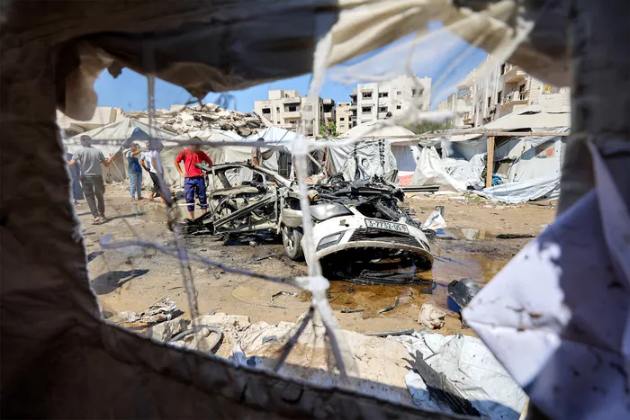 Ciudad de Gaza, el 1° de setiembre, en Palestina. Foto: Omar Al-Qatta, AFP