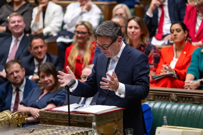 Andy Burnham, el 1 de setiembre. Foto: Parlamento de Reino Unido, AFP
