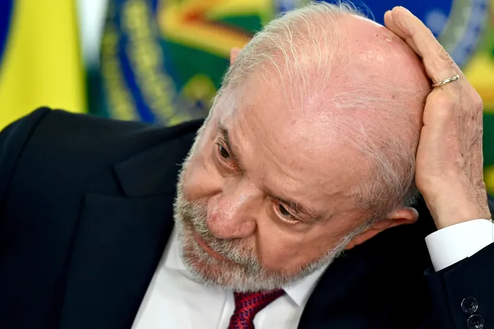 Luiz Inácio Lula da Silva , el 2 de setiembre, en el Palacio Planalto en Brasilia. Foto: Evaristo Sa, AFP