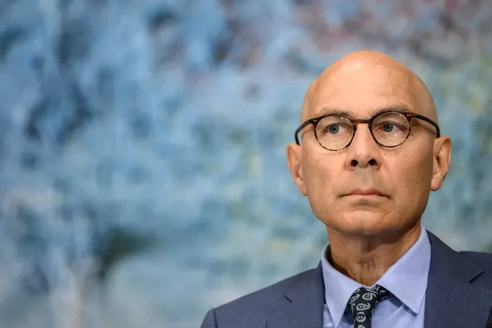 Volker Türk, durante la 63ª sesión del Consejo de Derechos Humanos de las Naciones Unidas, el 7 de setiembre, en Ginebra. · Foto: Fabrice Coffrine, AFP