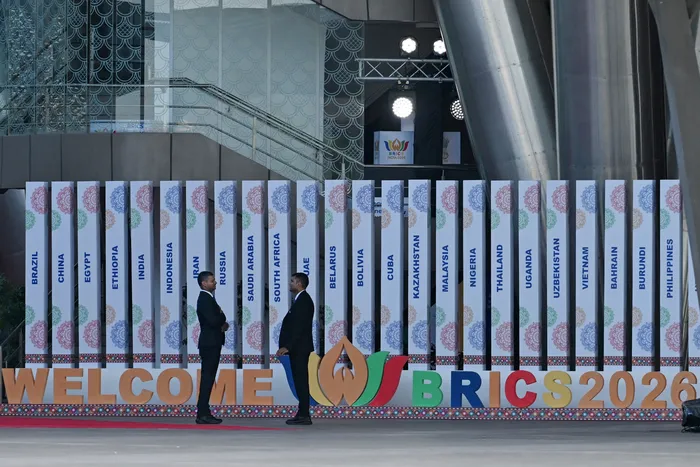 Durante la 18.ª Cumbre de los BRICS, el 13 de setiembre, en Nueva Delhi. · Foto: AFP