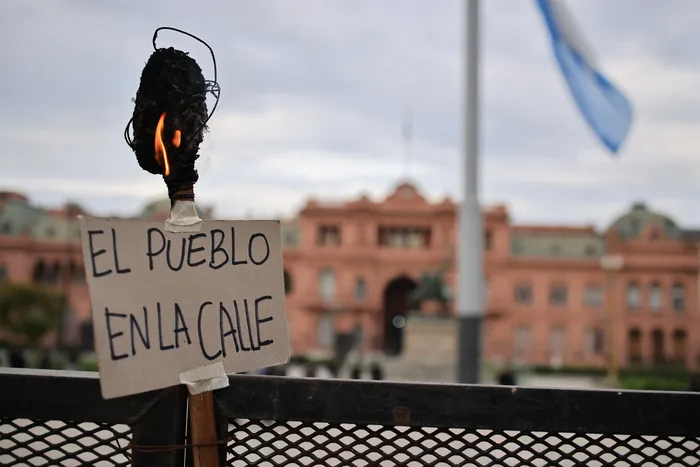 Plaza del Congreso hasta la Plaza de Mayo, en Buenos Aires (archivo, setiembre de 2026) · Foto: Emiliano Lasalvia, AFP