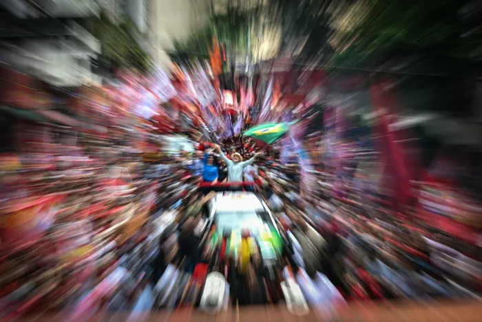 Luiz Inácio Lula da Silva, el 3 de octubre, en San Pablo. · Foto: Luis Robayo, AFP