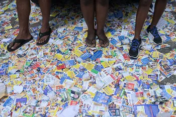 Favela Ciudad de Dios, el 4 de octubre, en el suroeste de Río de Janeiro. · Foto: Tercio Teixeira, AFP