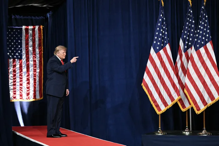 Donald Trump, el 10 de octubre, en Tennessee. Foto: Mandel Ngan, AFP