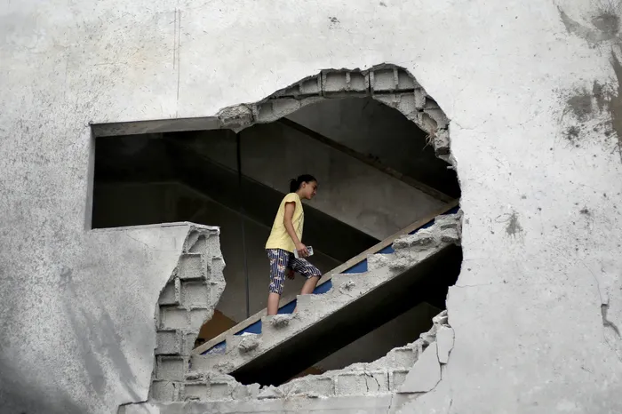 Franja de Gaza, el 11 de octubre, tras un ataque israelí. Foto: Eyad Baba, AFP