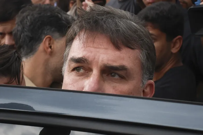 Flávio Bolsonaro, el 12 de octubre, en Brasilia. Foto: Sergio Lima, AFP