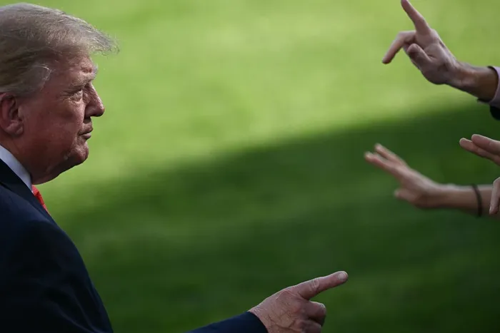 Donald Trump, el 12 de octubre, en la Casa Blanca. Foto: Brendan Smialowski, AFP