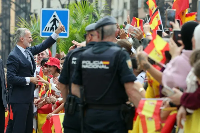 Felipe VI, el 13 de cotubre, en Ceuta. Foto: Thomas Coex, AFP