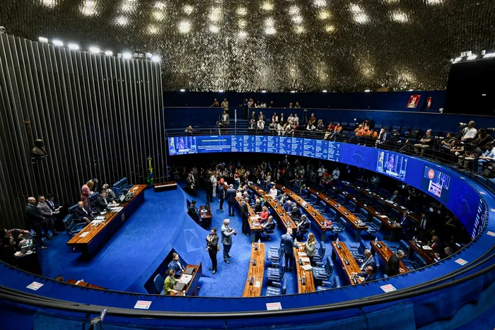 Senado de Brasil, el 14 de octubre. · Foto: Evaristo Sa