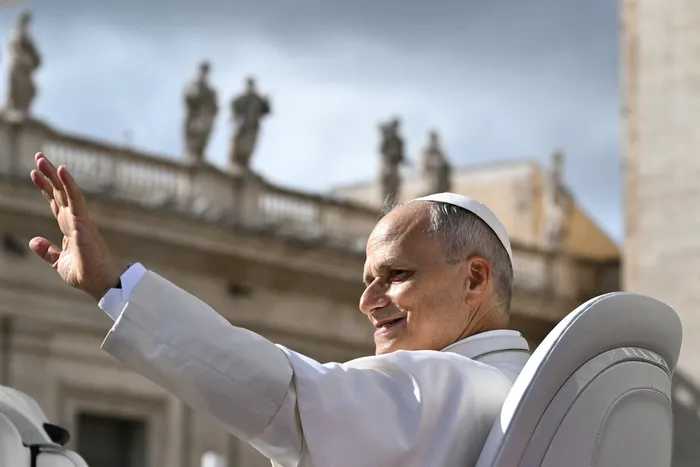 Papa León XIV , el 21 de octubre, en el Vaticano · Foto: AFP