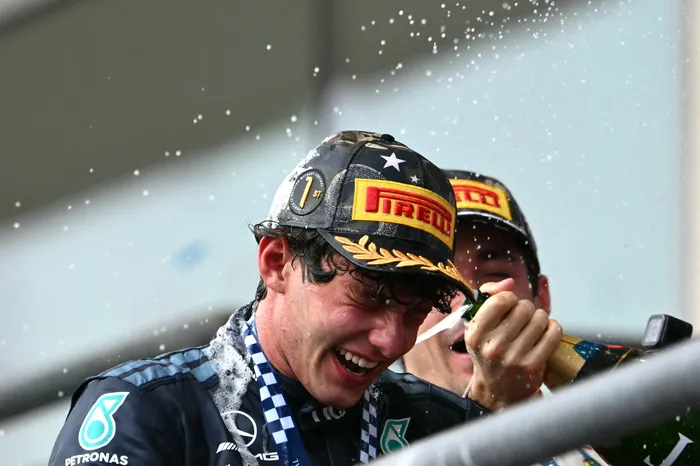 Kimi Antonelli, el 25 de octubre, en Austin, Texas. · Foto: Rolando Schemidt, AFP