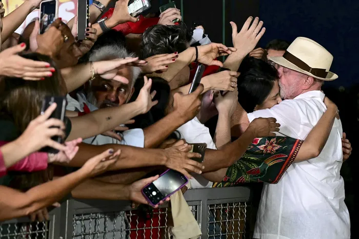 Luiz Inácio Lula da Silva durante la celebración de su cumpleaños 81, el 27 de octubre, en el Palacio de la Alvorada, en Brasilia. · Foto: Pablo Porciúncula, AFP
