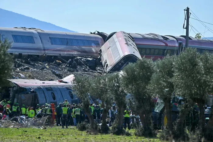 Accidente ferroviario, el 28 de octubre, a unos 150 km al sur de Madrid, entre Urda y Los Yébenes, en la provincia de Toledo. · Foto: Javier Soriano, AFP
