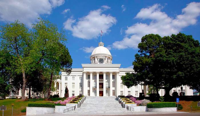 Edificio del Capitolio, Montgomery, Alabama. · Foto: Wikimedia Commons