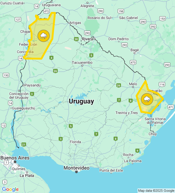 Alerta Inumet 27/3 15.45