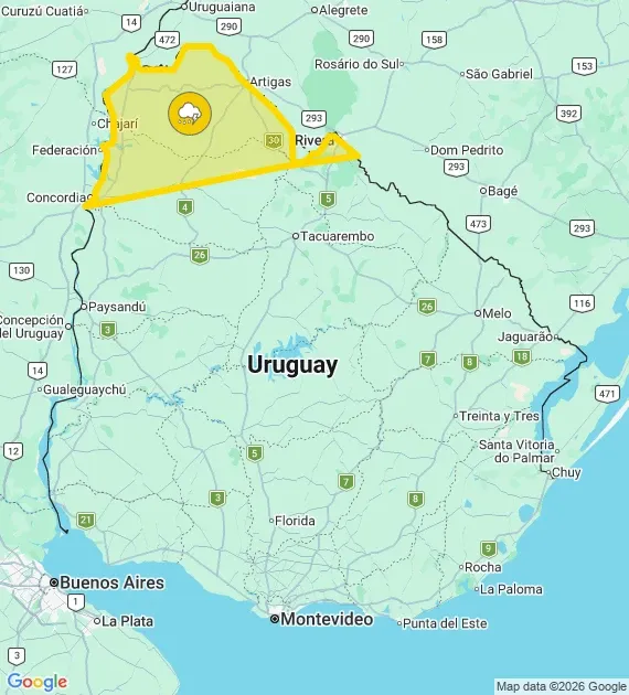 alerta inumet 6.3 15.21