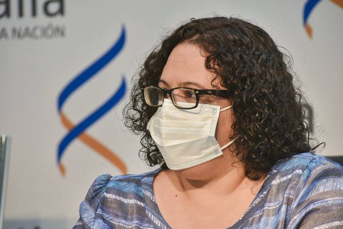Mariana Alfaro, durante una conferencia de prensa (archivo, octubre de 2021). · Foto: Federico Gutiérrez
