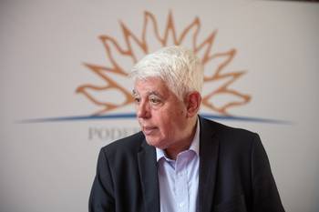 Eduardo Brenta, el 1° de octubre, en rueda de prensa. · Foto: Gianni Schiaffarino