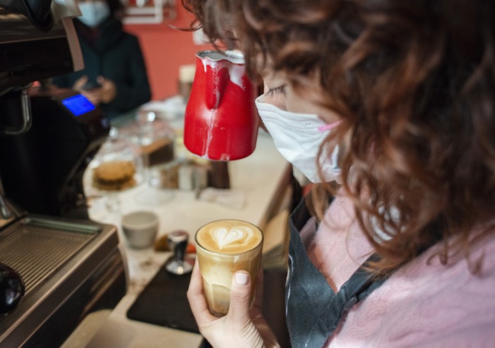 Dahiana Andino, de café Ganache (archivo, agosto de 2021). · Foto: Alessandro Maradei