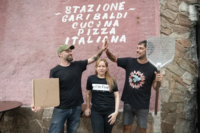 Fabio Lapastina Nunes, Yamirka Barranco Ortiz y Valerio Agazzi Monteforte. · Foto: Alessandro Maradei