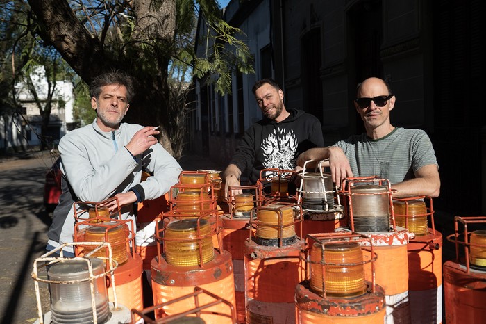 Daniel Mella, Martín Recto y Juan Sacco. · Foto: Alessandro Maradei