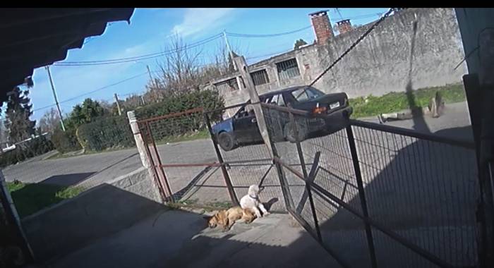 Captura del video tomado de una cámara de vigilancia.