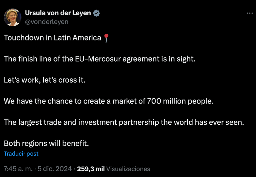 tweet Ursula Vonder layen